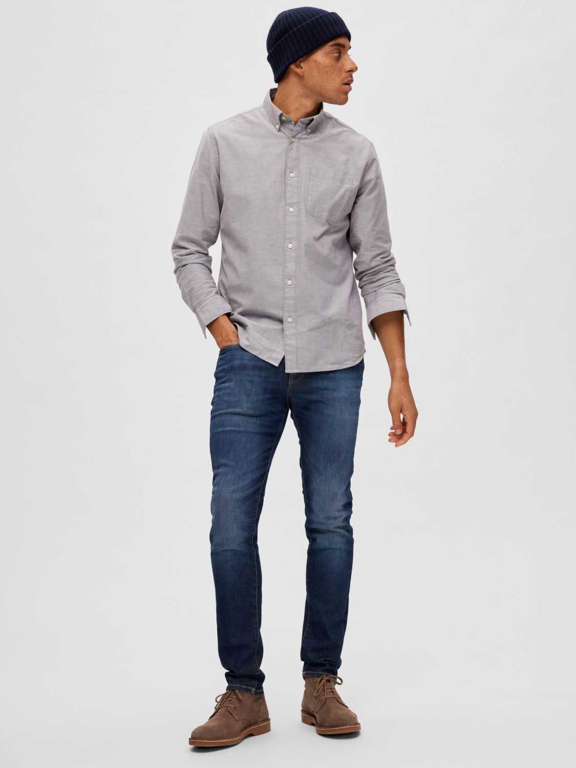 Se Selected - JEANS LEON BLÅ hos Shop19