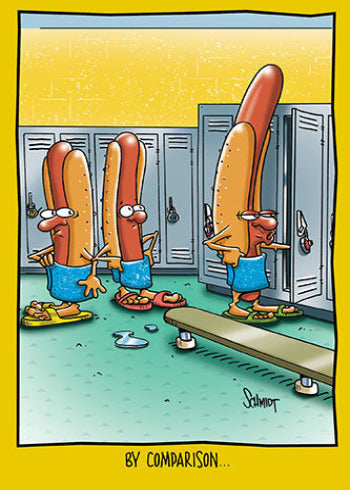 Visual Funnies Locker-Room-Hotdog