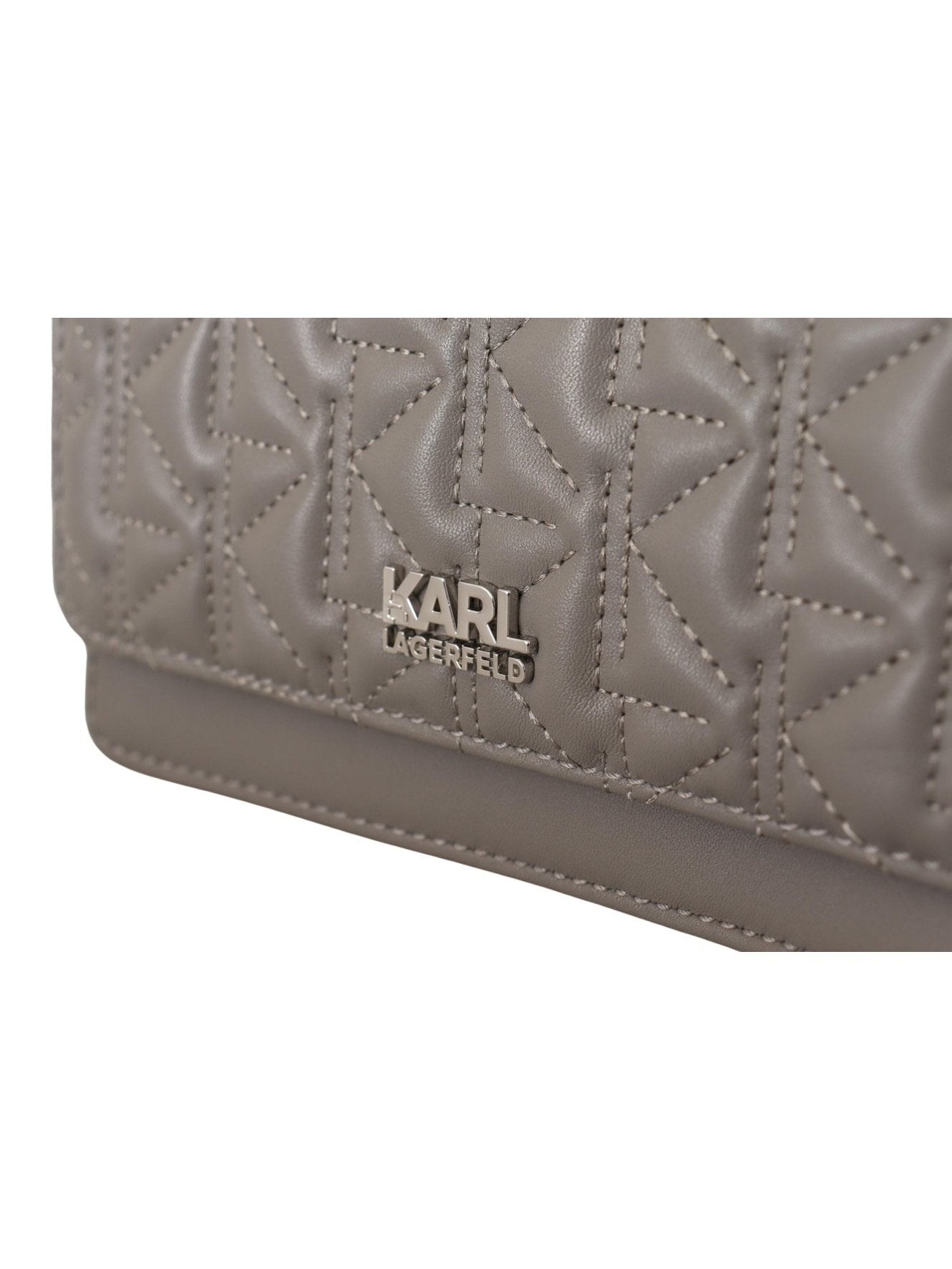 Karl Lagerfeld Mala Light Grey Leather xquisitlab