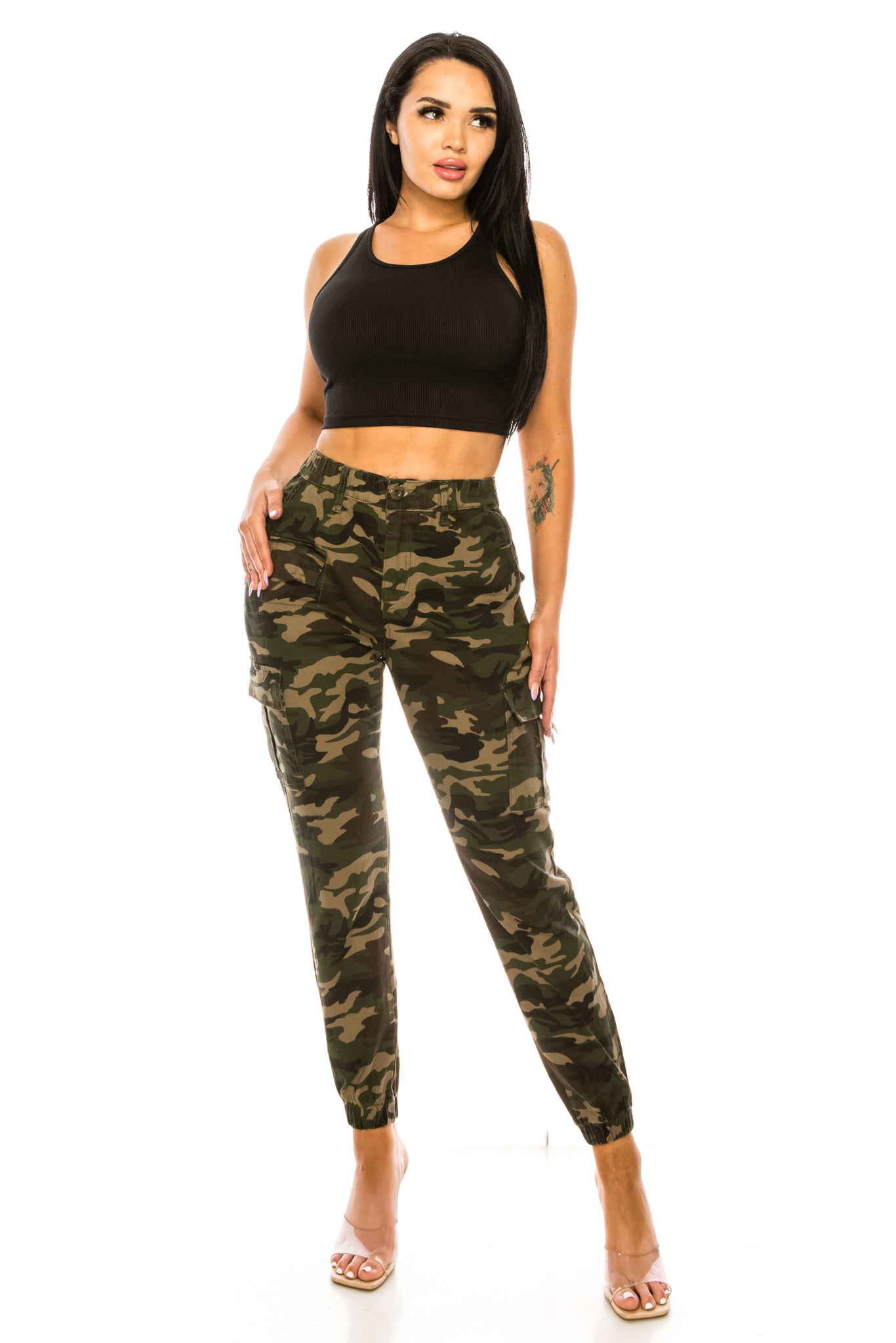 HAOYUAN Plus Size High Waist Ruched Cargo Pants Womens Elastic Joggers In Neon  Green And Black For Summer Hip Hop Limelight Trousers And Loose Sweatpants  Y211115 From Mengyang02, $27.35