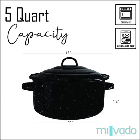 Millvado Granite 1 Quart Saucepan, Naturally Nonstick Sauce Pots