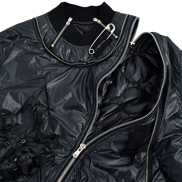 SPACE FLIGHT JACKET. (SJ.0008BAW21)Black-