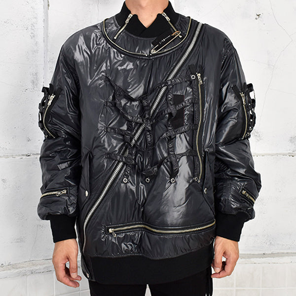 SPACE FLIGHT JACKET. (SJ.0008BAW21)Black-