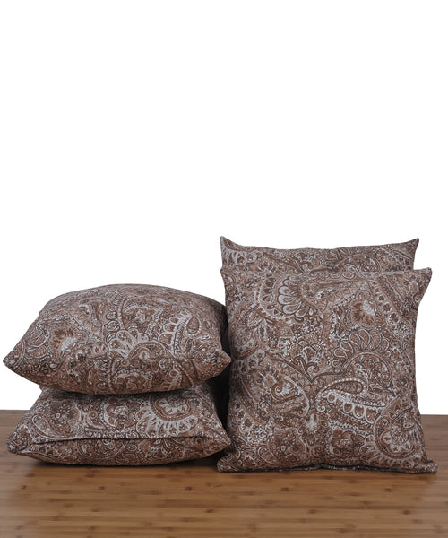 Paisley Suede 4 Piece Decorative Pillow Covers