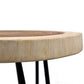 Suar Wood End Table with Hairpin Legs