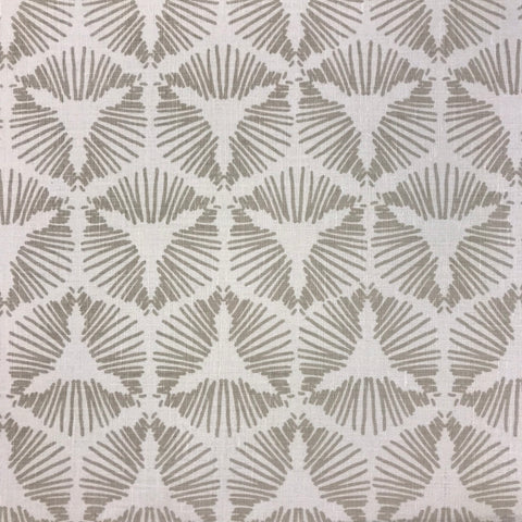 cie greige textiles hand printed on belgian linen in california cie in Heron on oyster botique textiles for interior designers