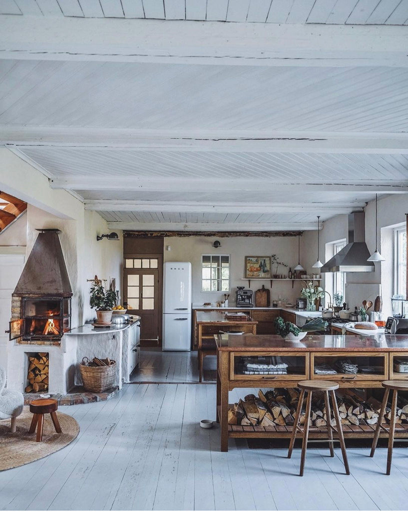 design tales kitchen storage with wood below