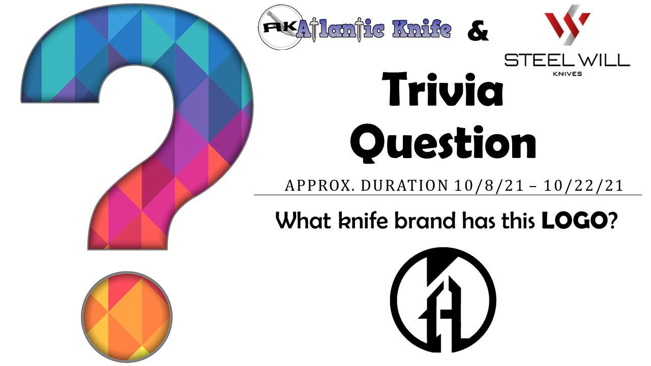 Atlantic Knife & Mystery Steel Will Druid Knife AK Blog Trivia Question Giveaway