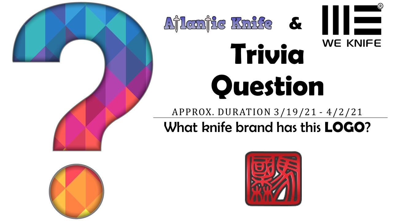 Atlantic Knife & WE Minax Titanium Knife AK Blog Trivia Question Giveaway