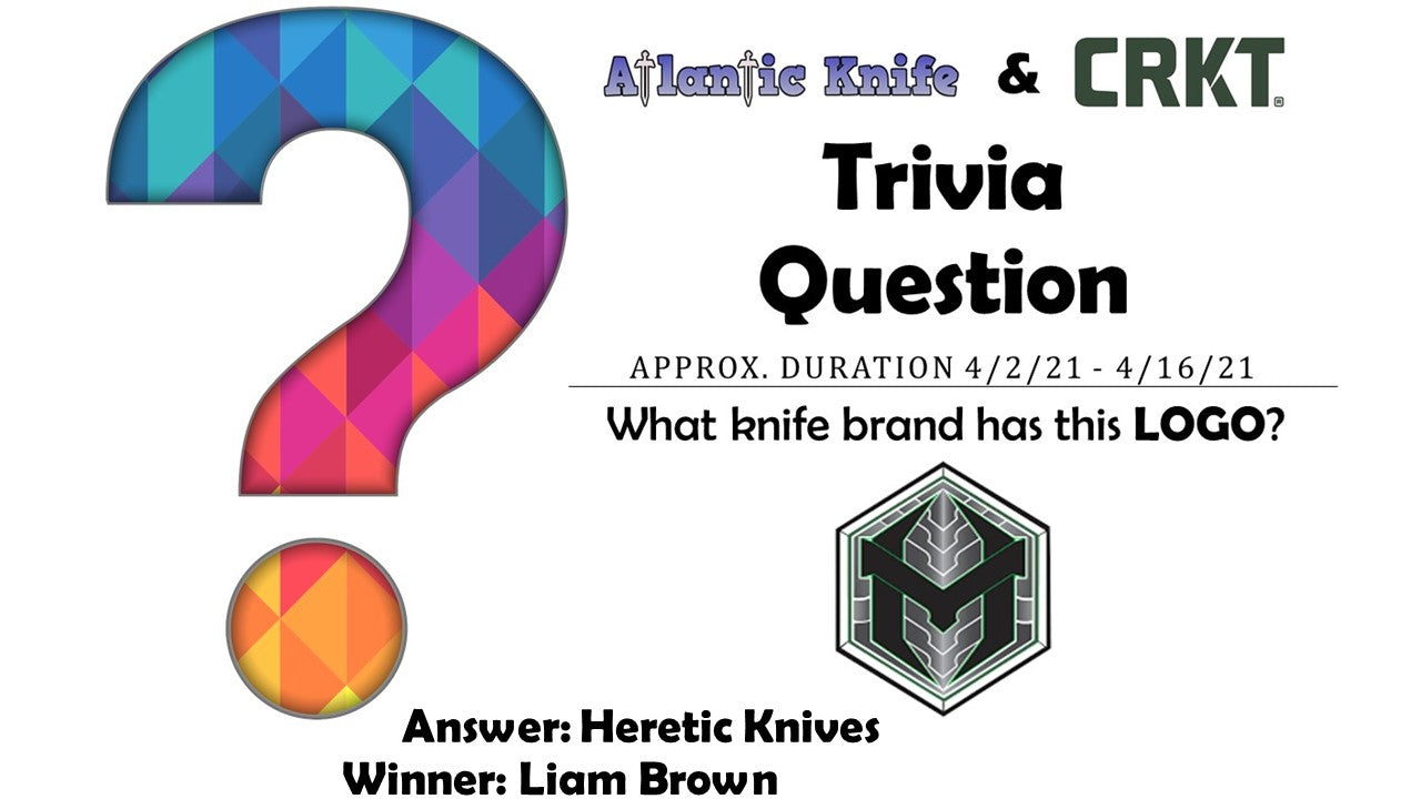 Atlantic Knife & CRKT Largo AK Blog Trivia Question Knife Giveaway