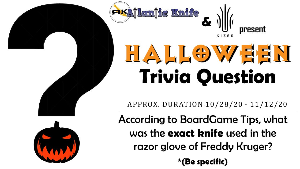Atlantic Knife & Kizer Cutlery Mystery Infinity Giveaway | AK Blog Trivia Question 