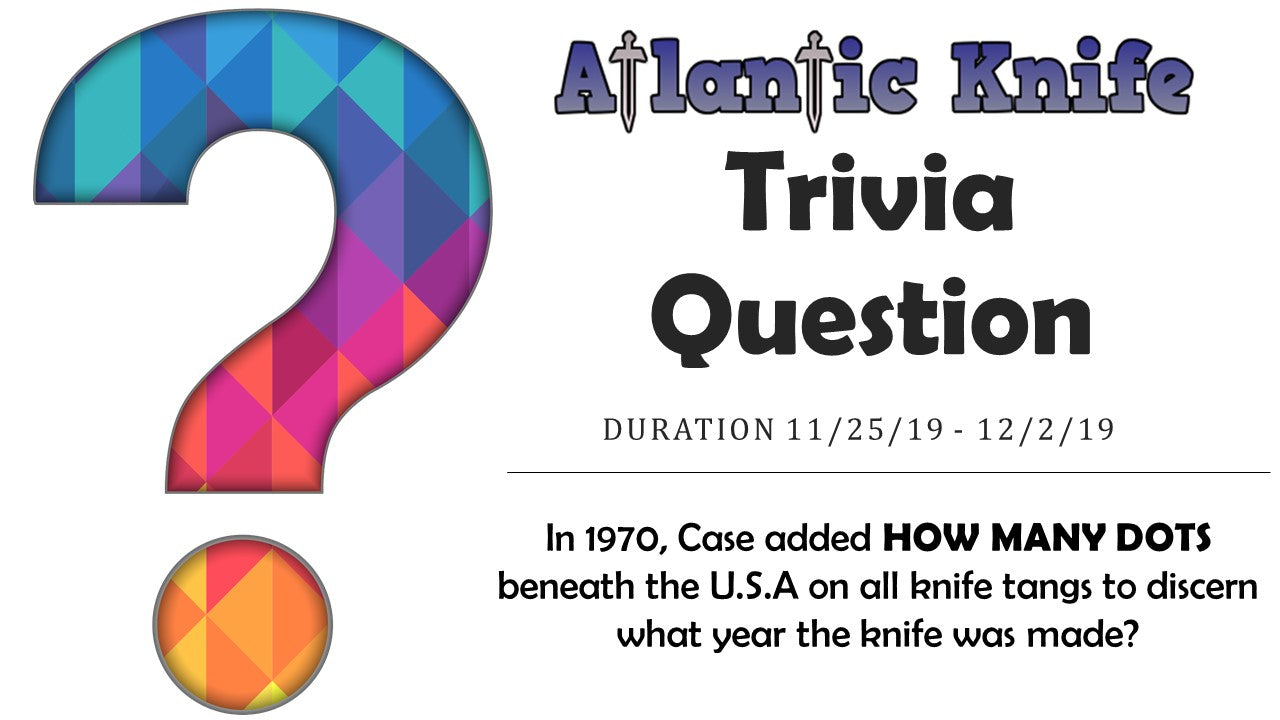 Atlantic Knife Trivia Question Titanium Artisan Proponent Knife Giveaway Cyber Monday