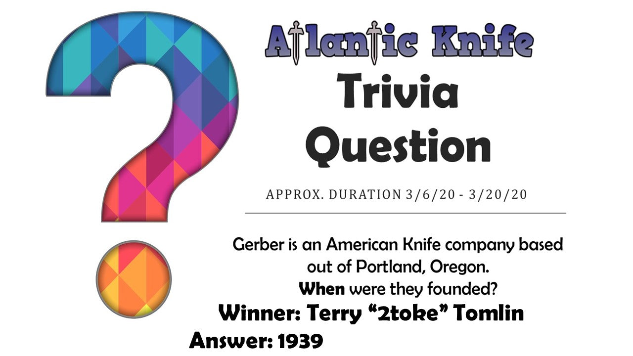 Atlantic Knife AK Blog Trivia Question Knife Giveaway Winner TOPS Street Scalpel 2