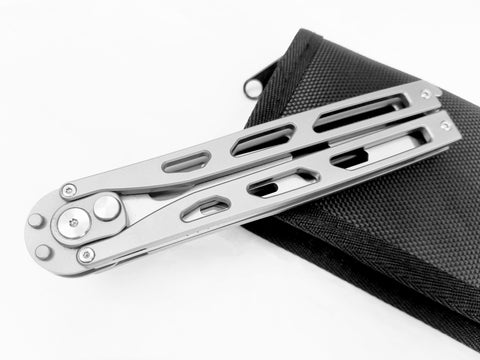 Artisan Cutlery Kinetic Tool Balisong Blunt Tip Knife Multi-Tool