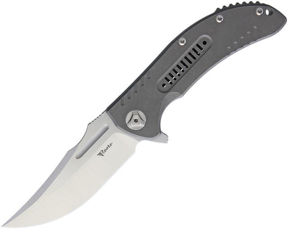 Reate Knives Valhalla Framelock H Gray Handle Stainless Folding Blade ...