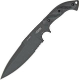 Blackhawk Tatang Partially Serrated Fixed High Carbon Steel Blade Knife TT10BK