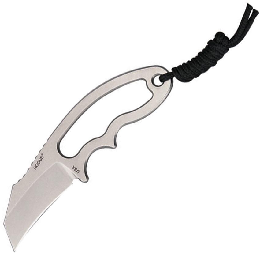 Hogue EX-F03 Fixed Blade Stainless Hawkbill One Piece Neck Knife w/ Sh ...