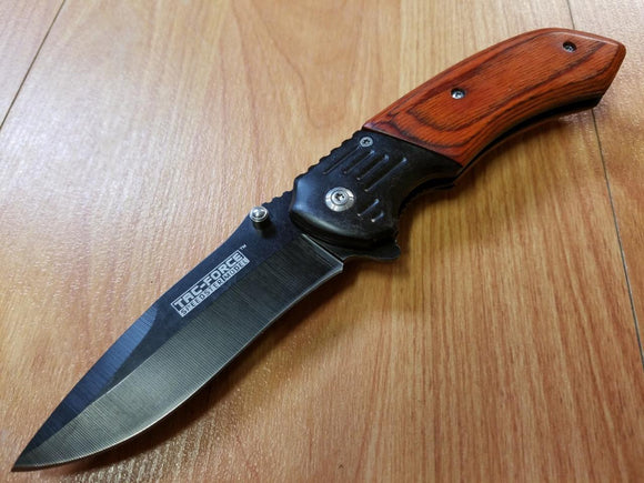 Force 8" Folding Knife Black Blade - 938bw – Knife Company