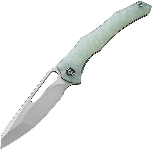 Civivi Spiny Dogfish Linerlock Jade G10 Folding 14C28N Pocket Knife 22 ...