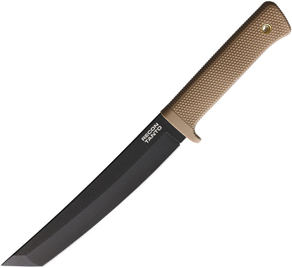 Cold Steel Recon Fixed Blade Knife Desert Tan Sk5 Carbon Steel Tanto 4