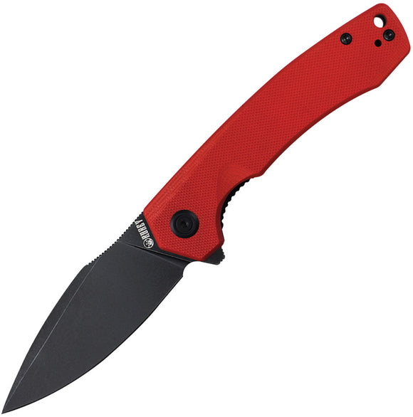 Kubey Calyce Pocket Knife Linerlock Red G10 Folding Black D2 Steel Bla ...