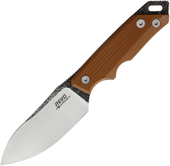 Revo RJ1 Journey Brown G10 Fixed Blade Knife + Kydex Sheath 009brn ...