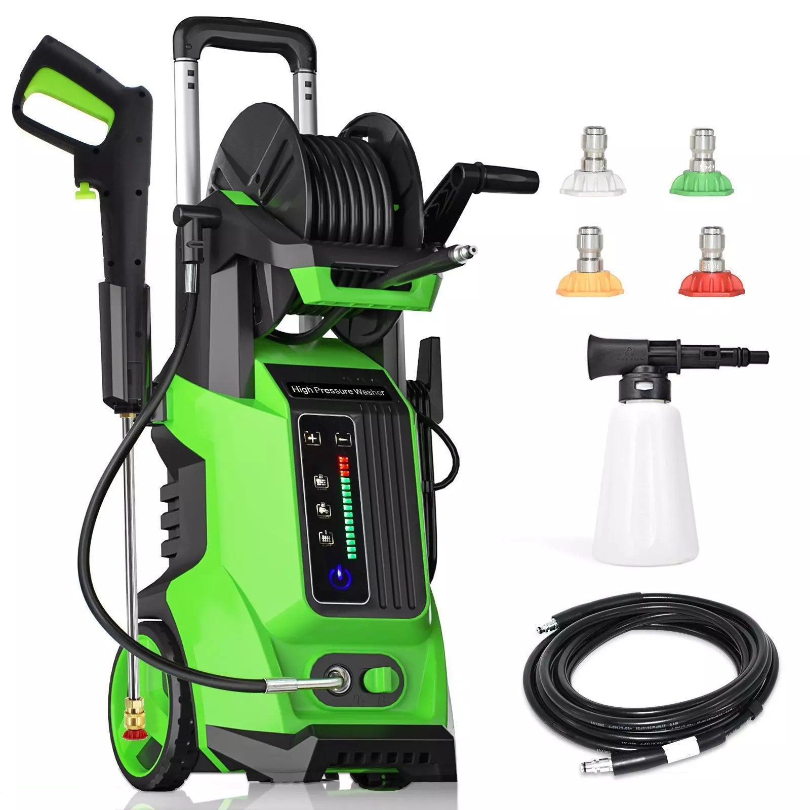 Professional Auto Powerful 3800PSI High-Pressure Washer Machine With Touch Screen