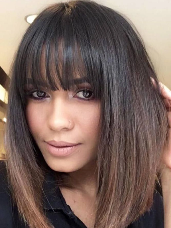 Fringed shoulder cut