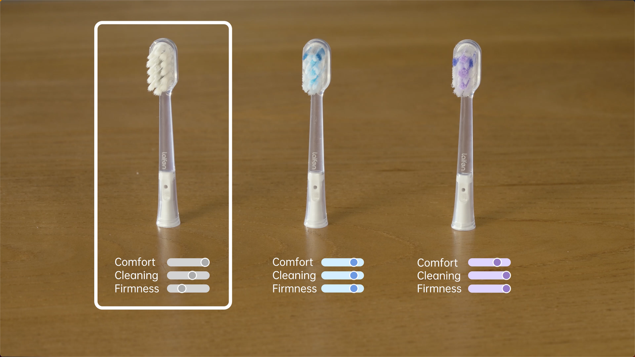 Brushing head options