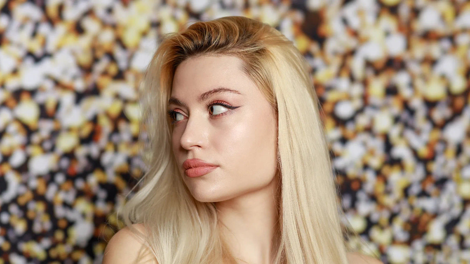 Strawberry blonde hair