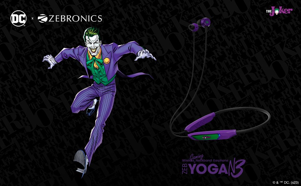 Zeb-Yoga N3 DC Comics Joker Edition Wireless Neckband Earphone