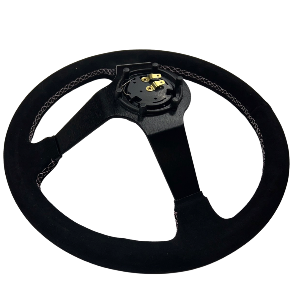 Pink Bliss Heart Steering Wheel + Hub Adapter Kit For Toyota Pickup, Corolla, 4Runner, MR2, Camry - Bull Boost Performance
