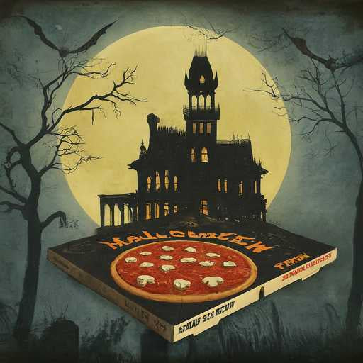 halloween pizza box