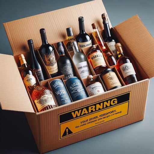 alcohol shipping box