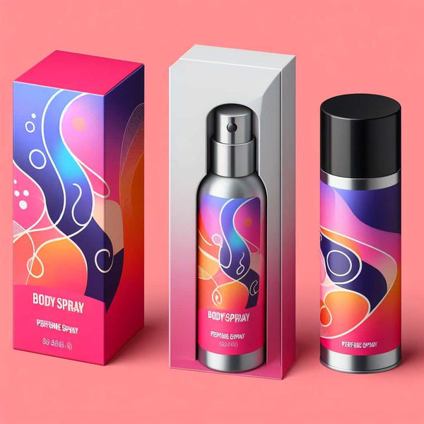 body spray box design