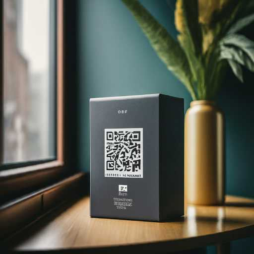 box with QR code
