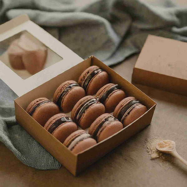 chocolate macaron packaging ideas