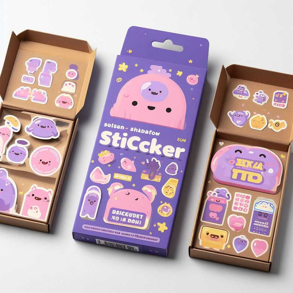 custom shaped sticker packaging ideas