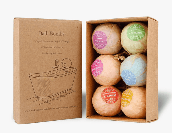 sustainable bath bomb packaging