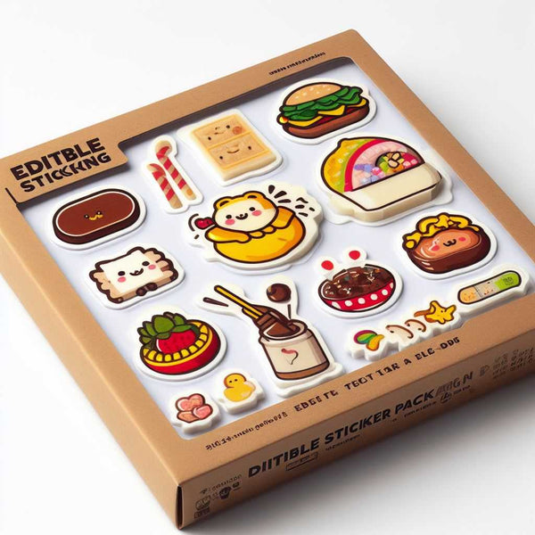 edible sticker packaging ideas