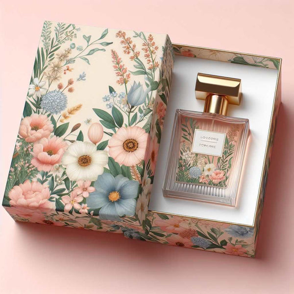 floral perfume box design