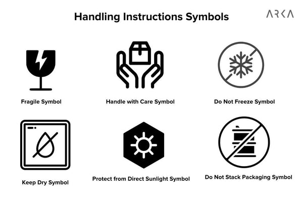 handling instructions symbols