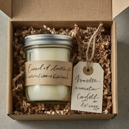 homemade candle packaging