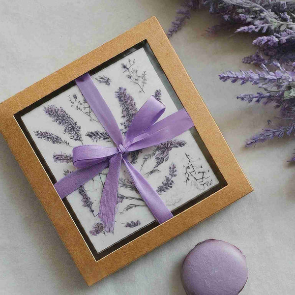 lavender macaron packaging ideas
