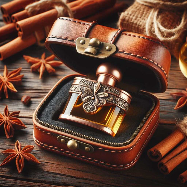 leather perfume packaging