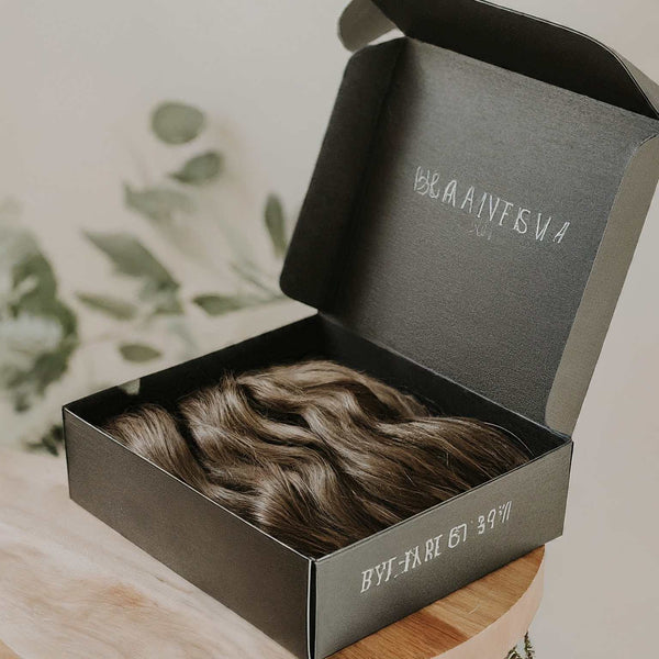 minimalist hair extension packaging ideas