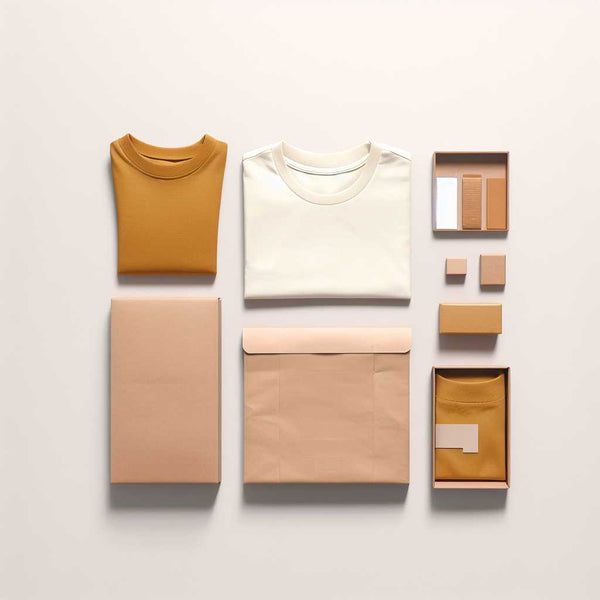 minimalistic clothes packagings