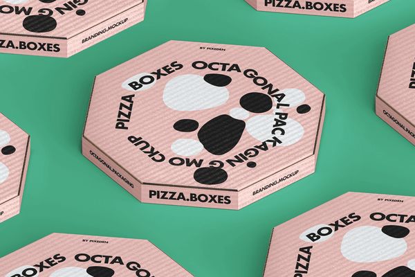 Modern design pizza packaging box pizza box heat white pizza box