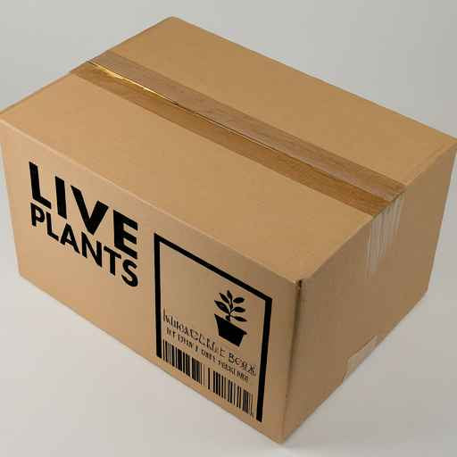 plant shipping box label