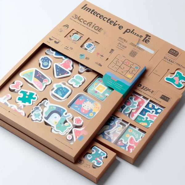 puzzle sticker packaging ideas